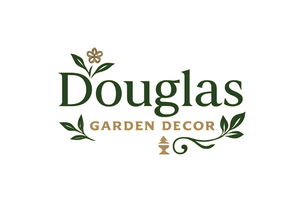 i need a logo about "Douglas Garden Decor" shop selling garden decor items